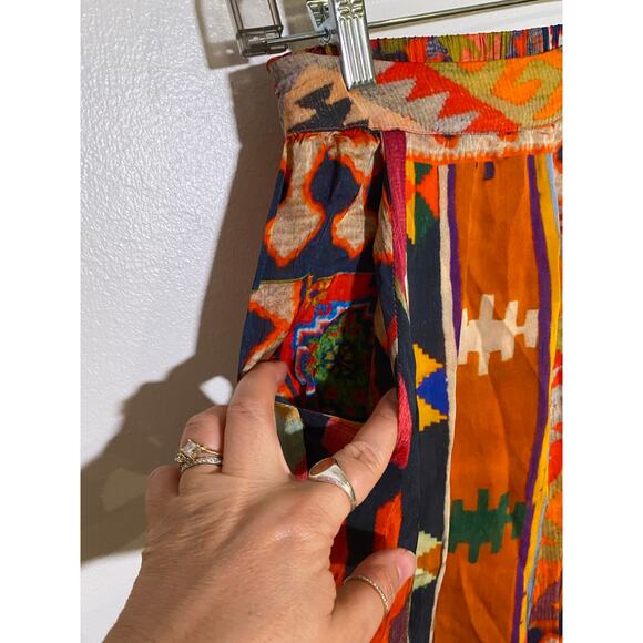 Anthropologie outfit set Lively Abstract Pant Set Ranna Gill SZ XS - Picture 9 of 14